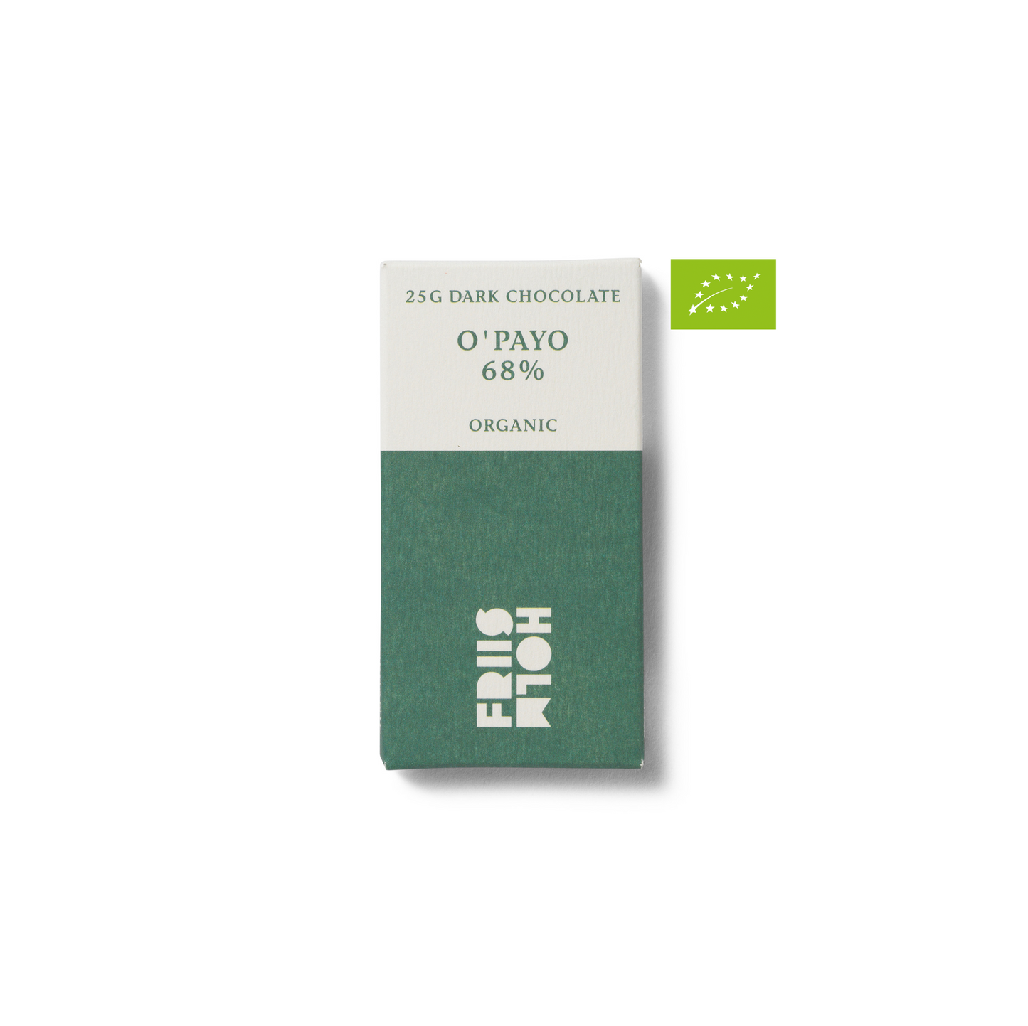 O'Payo 68 %, 25 g. Øko. DK-ØKO-100. EU / IKKE-EU-JORDBRUG