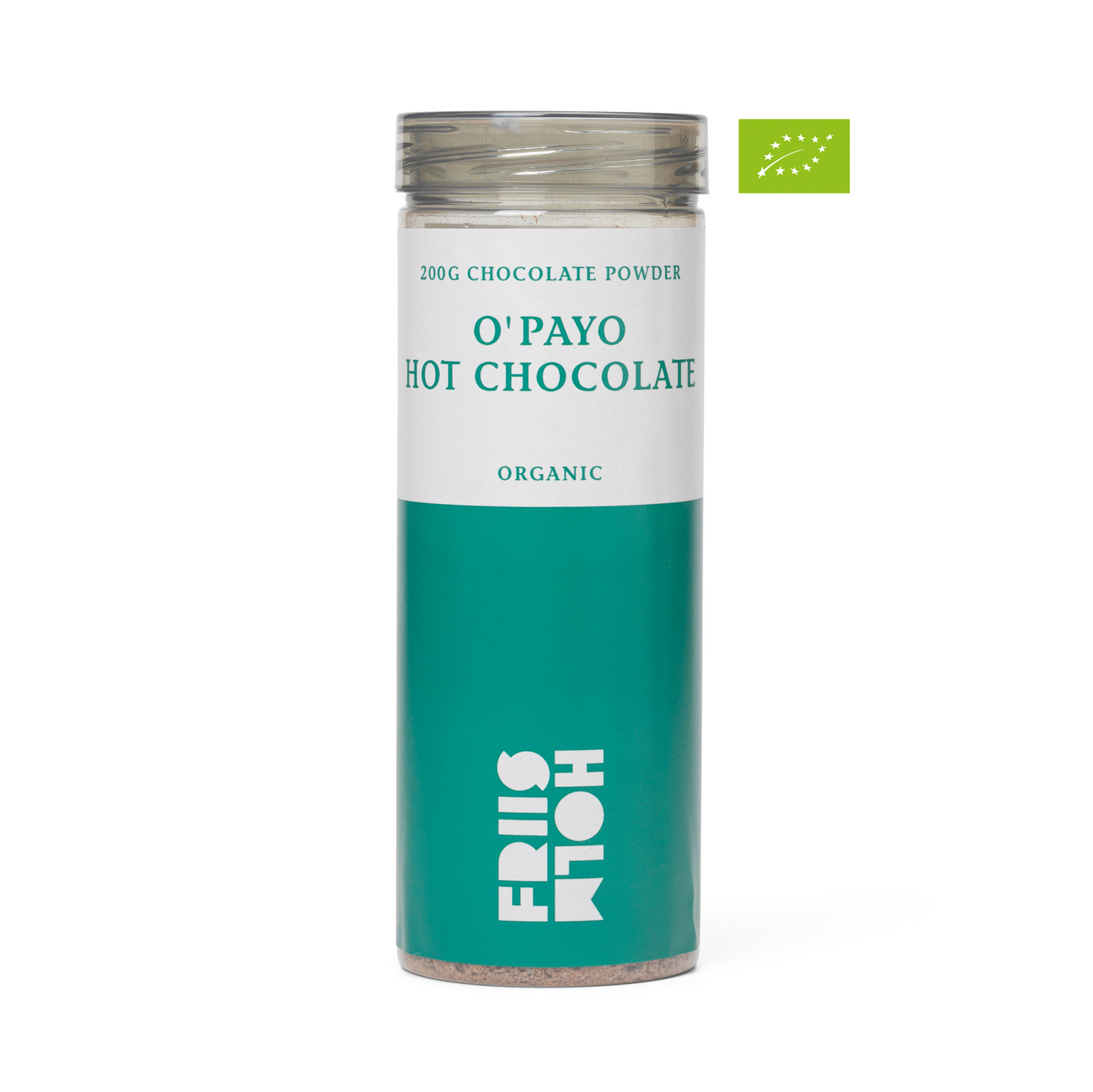 O'Payo Hot Chocolate, 200 g. Økologisk DK-ØKO-100. IKKE-EU-JORDBRUG.