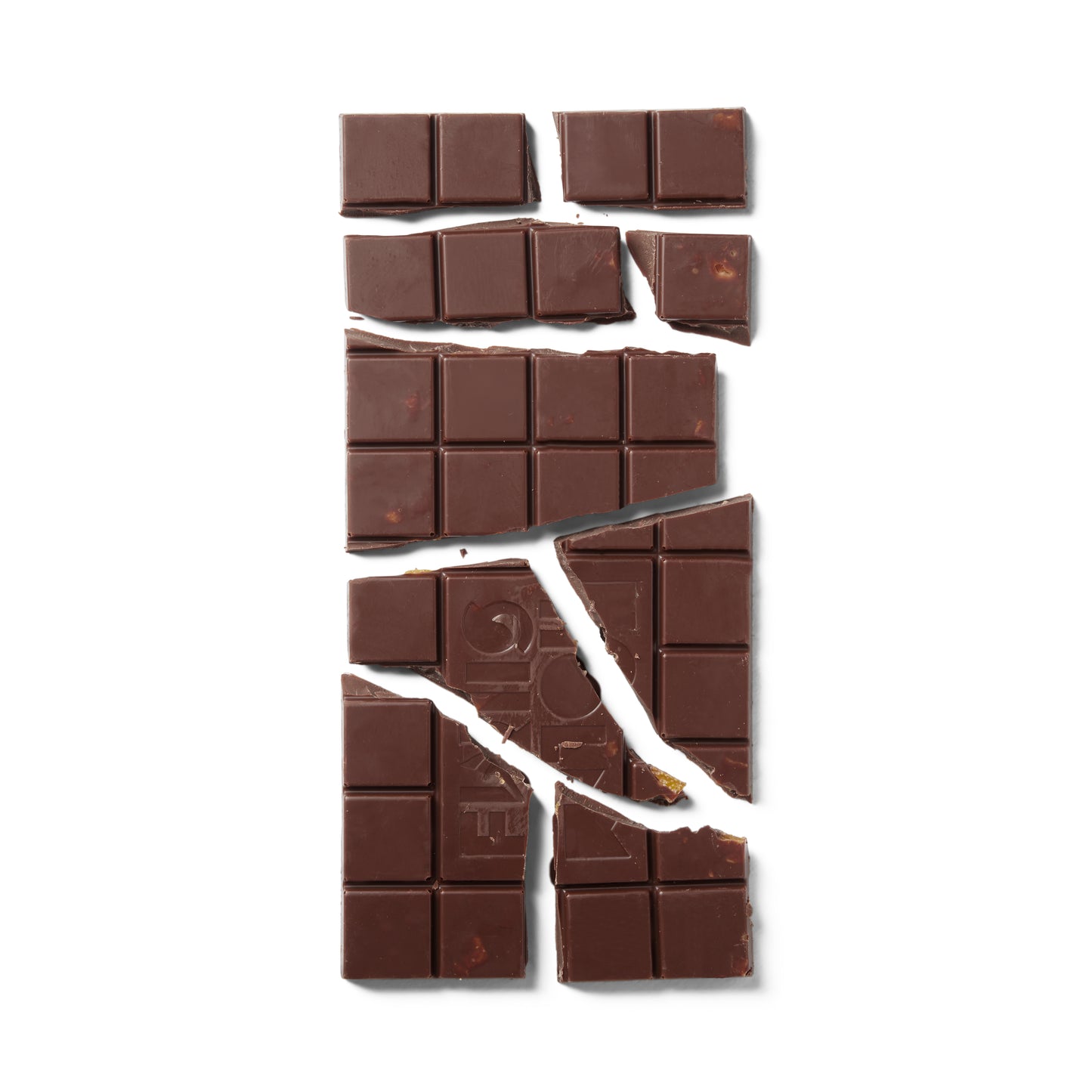 Candied Orange - Dark Milk Chocolate 52% , 100 g.