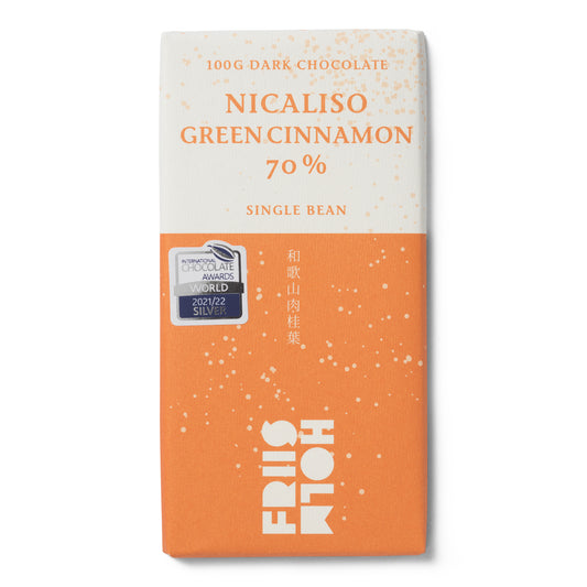 Nicaliso Green Cinnamon 70 %, 100 g.