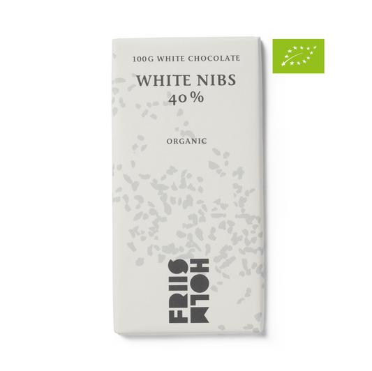 White Nibs 40 %, 100 g.